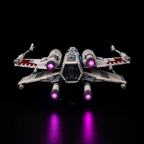 LED Lighting Kit Compatible with Lego 75355 X-Wing Starfighter Series LED Light Set (Model Kit Not Included - Lighting Components Only) (Remote Control Version)