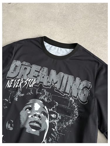 SOLY HUX Men's Letter Graphic Tees Crew Neck Long Sleeve 2 in 1 T Shirt Tops Streetwear3