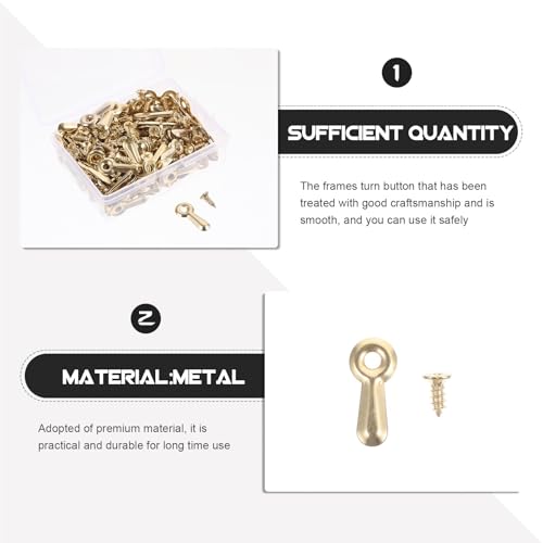 Image of Picture Frame Backing Clips 800pcs Golden Tablet Small Clips for Wall Frames Hardware Picture Frame Supplies Backing Hanging Photo Repair for Hanging Photos, Pictures, Drawings(Black)