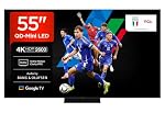 TCL 55Q7C 55 Zoll QD-Mini LED Fernseher, 4K HDR Premium 2600, Smart TV unterstützt durch Google TV (Dolby Vision IQ & Atmos, CrystGlow HVA-Panel, Audio von Bang & Olufsen, 144Hz Motion Clarity Pro)