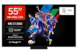 TCL 55Q7C 55 Inch QD Mini LED TV, 4K HDR Premium 2600, Smart Google TV (Dolby Vision IQ e Atmos, pannello HVA, Motion Clarity Pro a 144 Hz)