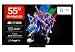 TCL 55Q7C 55 Zoll QD-Mini LED Fernseher, 4K HDR Premium 2600, Smart TV unterstützt durch Google TV (Dolby Vision IQ & Atmos, CrystGlow HVA-Panel, Audio von Bang & Olufsen, 144Hz Motion Clarity Pro)