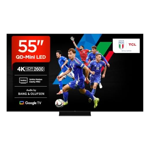 TCL 65Q7C 65 Inch QD Mini LED TV, 4K HDR Premium 2600, Smart Google TV (Dolby Vision IQ e Atmos, pannello HVA, audio Bang & Olufsen, Motion Clarity Pro a 144 Hz, Game Master)