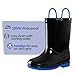 K KomForme Girls Boys Rain Boots Waterproof with Easy on Handles for Toddler/Little Kid/Big Kid