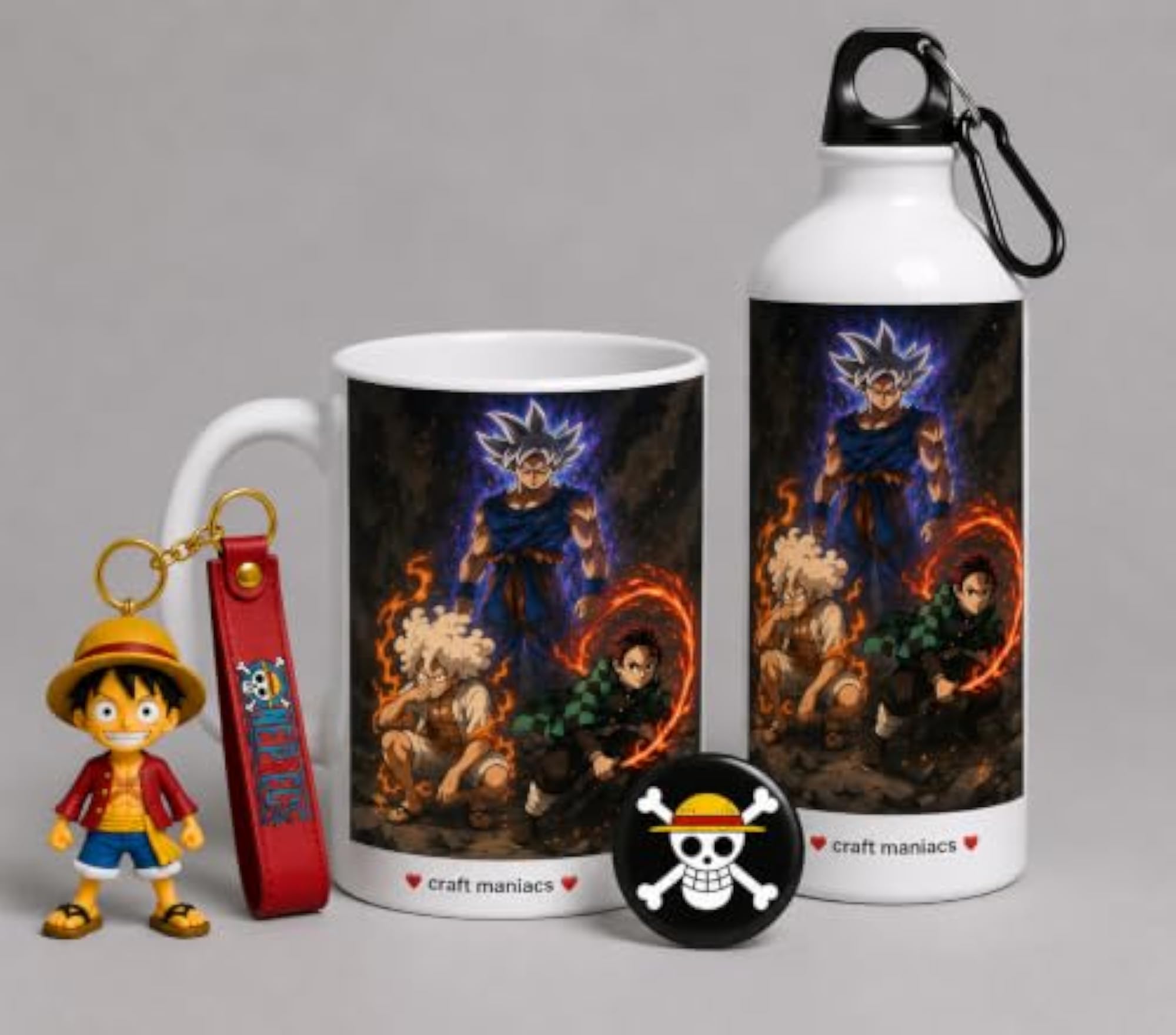 Anime Heroes Edit Mug & Sipper Bottle Combo