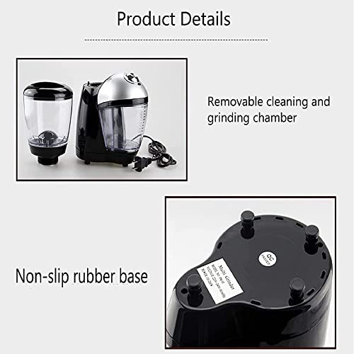 QMJHHW Molinillo De Café Semiautomático Molinillo De Café Eléctrico Molinillo De Café Ajustable De 8 Modos, Disco De… - Imagen 4