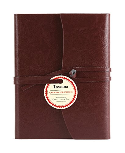 Cavallini Toscana Journals Red 5 x 7, Hardbound Leather