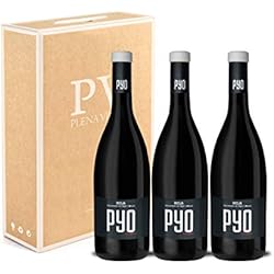 Vino Tinto Rioja Crianza con 18 meses en barrica. Estuche Pack 3 botellas PYO 75cl cosecha 2017.