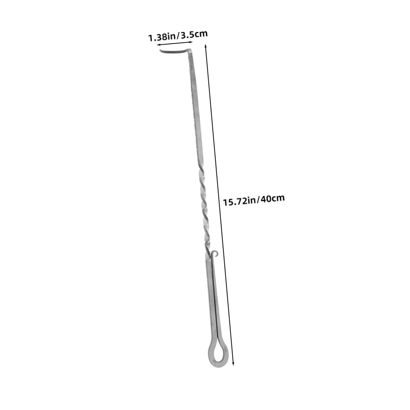 Yardwe Bbq Meat Hook Flipper Stainless Steel Food Turner for Outdoor Grilling Heavy Duty Bbq Flipper with Heat Resistant Handle for Precise Cooking and Flipping Meat