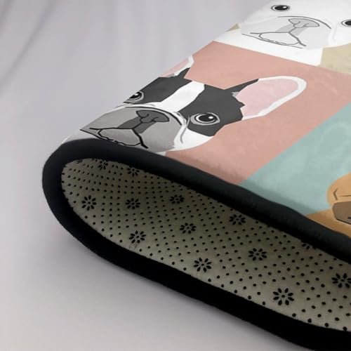 Tapis salon bouledogue français pour chambre d'enfant et cuisine