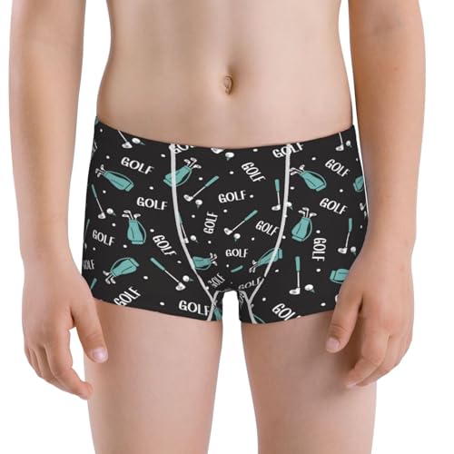 Boys' Cotton Boxer Brief Soft Underwear-Golf Bags And Balls