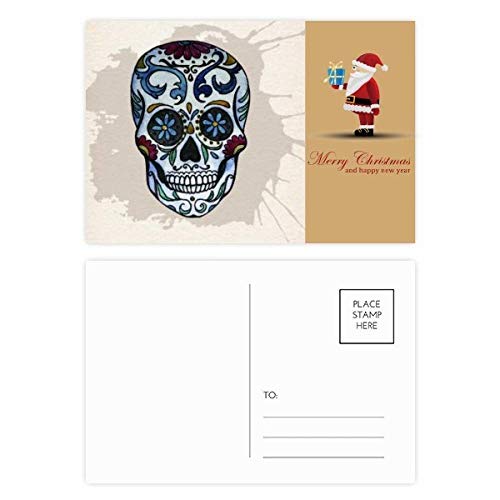 Cartes postales tête de mort Mexique gris pour votre décoration murale et vos messages