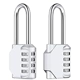 【Uso amplio】NOTA IMPORTANTE: ¡Una talla superior no es adecuada para maletas! El candado está diseñado para uso en interiores y exteriores, como casilleros de gimnasio / deportes / escuela y personal, portón, cobertizo, almacenamiento, gabinetes, caja de herramientas, puertas, bolsas de equipaje grandes, etc.