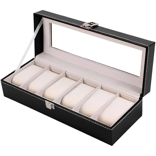Sacolin Caja de reloj para hombre con 6...