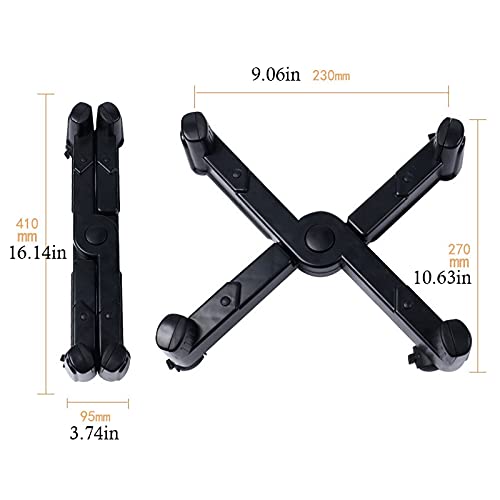Soporte móvil para CPU SUNESA, ajustable en ancho y altura, con ruedas, para torre de PC, fabricado en plástico (Tamaño: B) miniatura 2