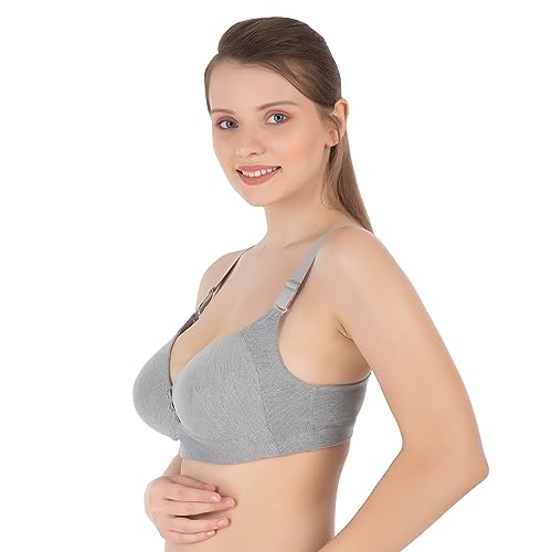 Image of Tweens Lite Wite - Minimiser Medium Padded Cotton Lycra Bra (Plus Size) - Triple Hook - Full Coverage - Wirefree - Seamless T-Shirt Bra