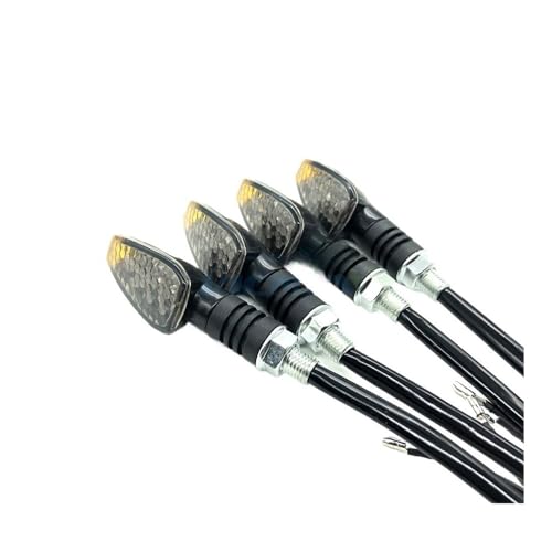 Clignotants universels pour motos ambre en version courte rigide