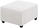 ZZDXW Copri Pouf Quadrati Elasticizzato Copri Ottomano Quadrato Copri Sgabello Copri Pouf Poggiapiedi Quadrato Copri Sgabello Fodera per Poggiapiedi (Color : O, Size : 60-76CM)