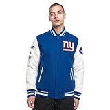Pro Standard Mens NFL New York Giants Old English Varsity Jacket Dodger Blue/White 3XL