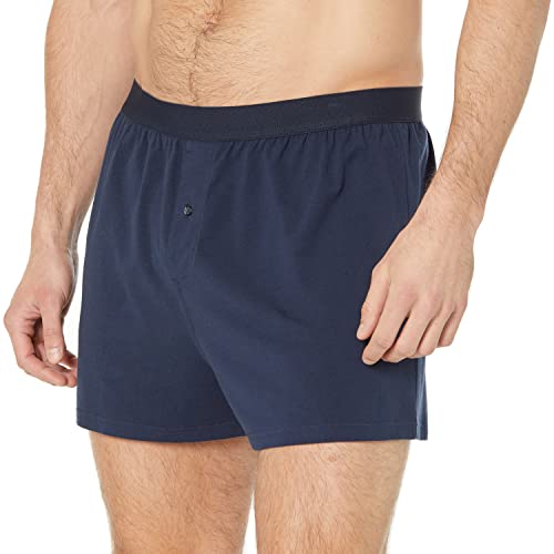 Image of Amazon Essentials Men's Breathable Cotton Jersey Boxer Shorts, Soft Relaxed Fit for All-Day Comfort, Pack of 5