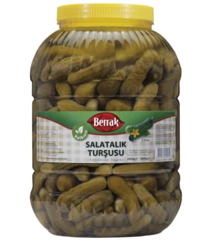 BERRAK GHERKIN PICKLES (SALATALIK TURSUSU) NO:3 5KG PLASTIC - halal- Product Of Turkey