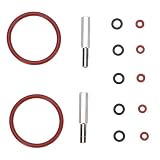 lvifloae 12er-Pack Silikon-O-Ring-Dichtungen Wartungsset mit 2 Reparaturwerkzeugen Kaffeemaschine Ersatzdichtungen