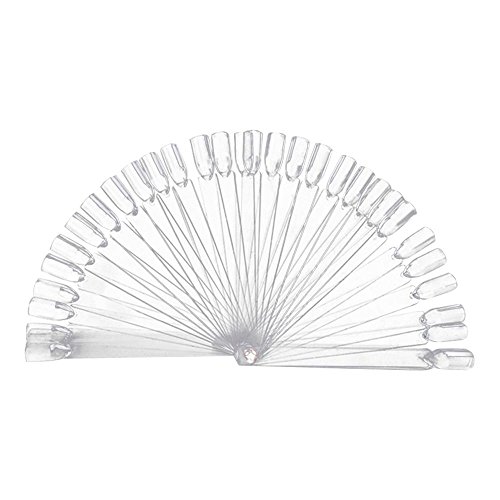 100 pièces Faux ongles transparents pour manucure sur bâtons Pour vernis en gel, vitrine de salon de beauté ou outil dentraînement