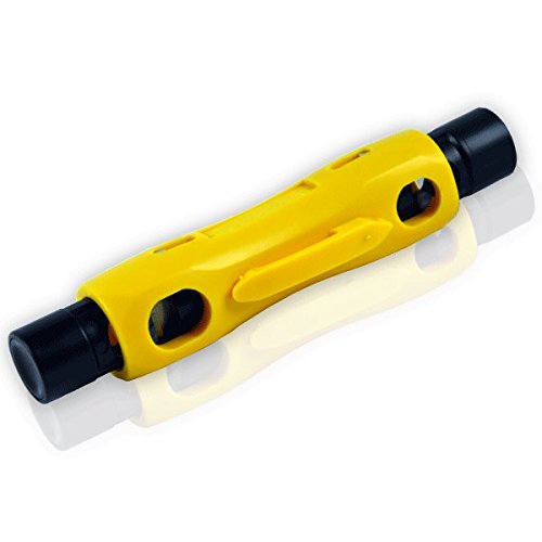 PremiumX XCon CS-300 Universal 2-niveles pelacables para cable coaxial para antena TV vía RG59/6, RG7/11 pelacables