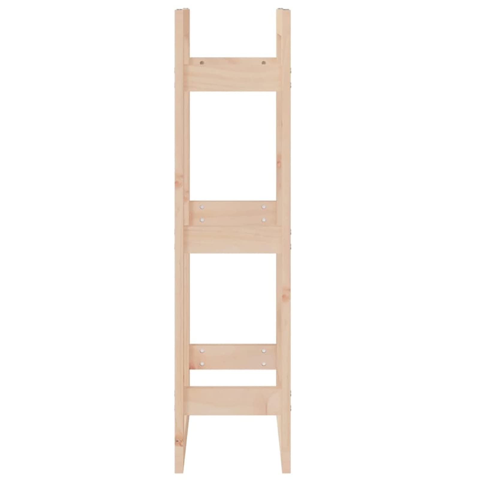 Homgoday Estante para leña Madera Maciza de Pino 41x25x100 cm Leñera Registro de Leña, Estantería para leña de Chimenea para Interior y Exterior Soporte de Madera