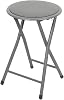 Urban Living Folding Stool Kitchen Stool Grey