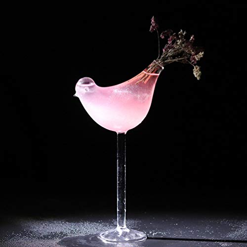 Cabilock Glass Goblet Clear Glass Cup Decorative Bird Shape Cocktail Glass Crystal Champagne Flute Red Wine Cup Juice Goblet For Wine Champagne Cocktail #TOP2