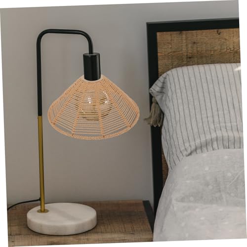 Diseño delicado en pantalla colgante de cuerda trenzada ideal para cocina, salón y dormitorio 4