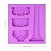 Roman Column Silicone Molds Ancient Greek Pillars Fondant Molds Marble Pillar Chocolate Molds for Sugarcraft Cake Decoration Cupcake Topper Pastry Polymer Clay Soap Making Epoxy Resin Crafting