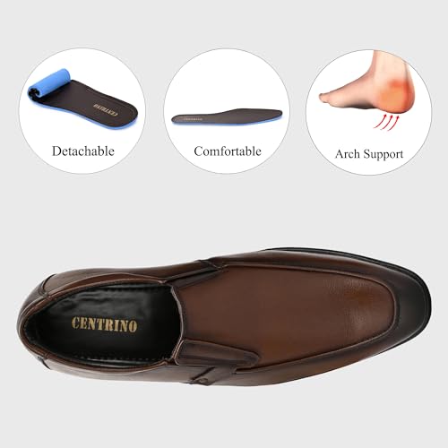 Image of Centrino Formal Shoe for Men | Cushioned Insole for Better Comfort | Stylish Slip-on for Boys | Perfect for Office Wear & Formal Dress (9789)