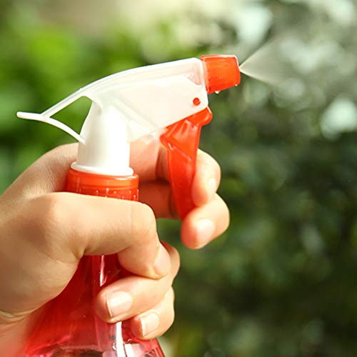 Lurrose 5 unidades de plástico vazio regador garrafa de spray de pressão de mão formato oval pequeno