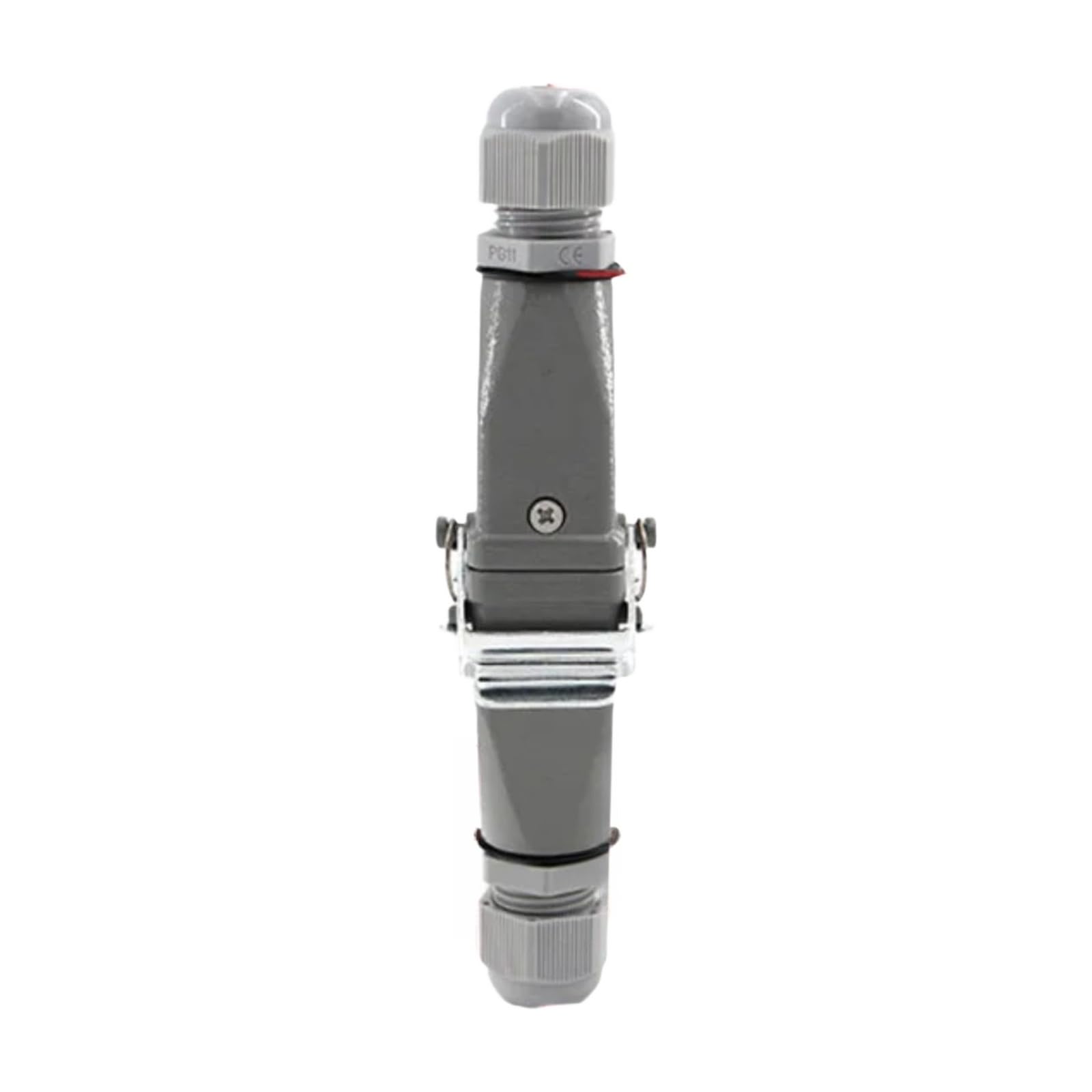Conector rectangular de metal pesado DHC-HA-003 de 5 pines para conexiones industriales fijas