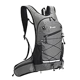 Mochila de esportes ao ar livre, mochila de hidratação de ciclismo, mochila impermeável para caminhadas cross-country JUNleTU-2033 (Cinza)