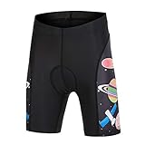 LSHEL Pantalones Cotors de Ciclismo Culotte con Gel 3D para Niños Niñas, Espacio, 6-7años/EU: S(Etiqueta: M) LSHEL Pantalones Cotors de Ciclismo Culotte con Gel 3D para Niños Niñas, Espacio, 6-7años/EU: S(Etiqueta: M)