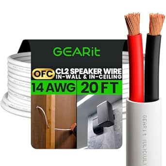 14Gauge Audio Speaker Wire Cable 999 OxygenFree Copper 200 Feet