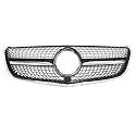 Callume Diamantgrill Kühlergrill Schwarz Kompatibel mit Mercedes V Klasse W447 V250 V300 V260 2014-2019