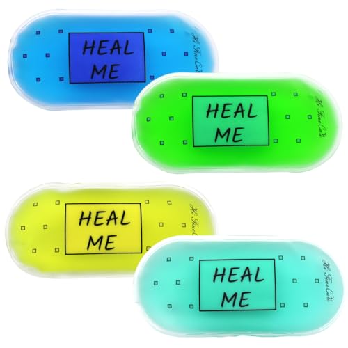 Image of Boo Boo Ice Pack for Kids, Small Ice Pack for Injuries Cold Compress Gel Pack Cold Therapy for Scrape Knee, Bump Head, Hurt Elbow, Hit Thumb (4 Count (Heal me))
