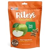 Riley's Tasty Apple Dog Biscuits - Organic & Crunchy Dog Treats for Small Dogs - Apple Treats for Training & Reward - (12oz, Small)