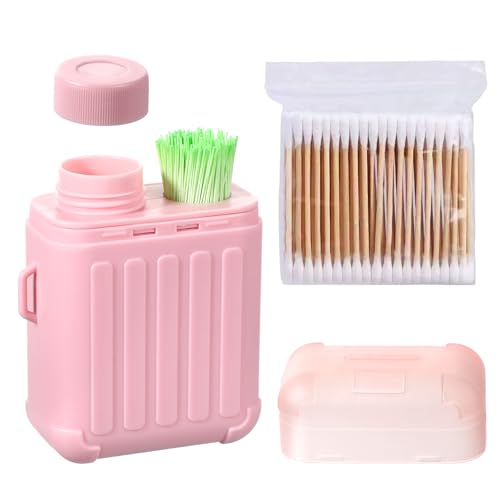 ElevateTech 240 Pcs Ear Piercing Cleaner, Disposable Piercing Aftercare Cleaning Tool Set with 100pcs Cotton Swabs Removal Ear Care Cleaning Tool for Women Men