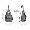 HUA ANGEL Sac Poitrine Homme Femme ave Bandoulière & Multi Poches Léger Petit Sac de Sport en Nylon Sac Bandoulière à Dos Anti-vol pour Voyage Travail Cyclisme Moto Running Gym Pickleball #4