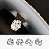 VAGURFO 4 Pack Valve Stem Caps, Handmade Crystal Rhinestone Bike Car Tire Valve Caps,Attractive...