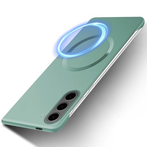 Coque Samsung S23 Plus 5G MagSafe verte idéale pour charger en voiture sans fil