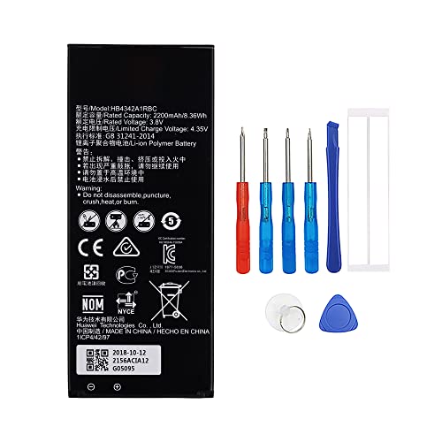 Swark HB4342A1RBC - Batería compatible con Huawei y5II Y5 II 2 Ascend 5+ Y6 Honor 4A con herramientas