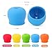 Tougs Silicone Sippy Straw Cup Lids for Toddlers Babies (Pack of 5) - 5 Drinking Straws - Reusable, Spill-proof - Stretches to Cover Tumblers, Yeti Rambler, Mason Jars, Cups and Mugs