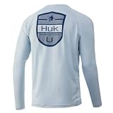 HUK Men's Pursuit Long Sleeve Sun Protecting Fishing Shirt, Shield-Plein Air, X-Large