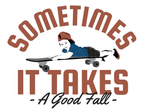 Poster A2 sur toile Sometimes It Takes a Good Fall pour décoration murale inspirante
